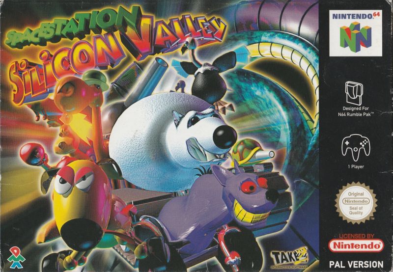 Front cover of Space Station Silicon Valley for Nintendo 64