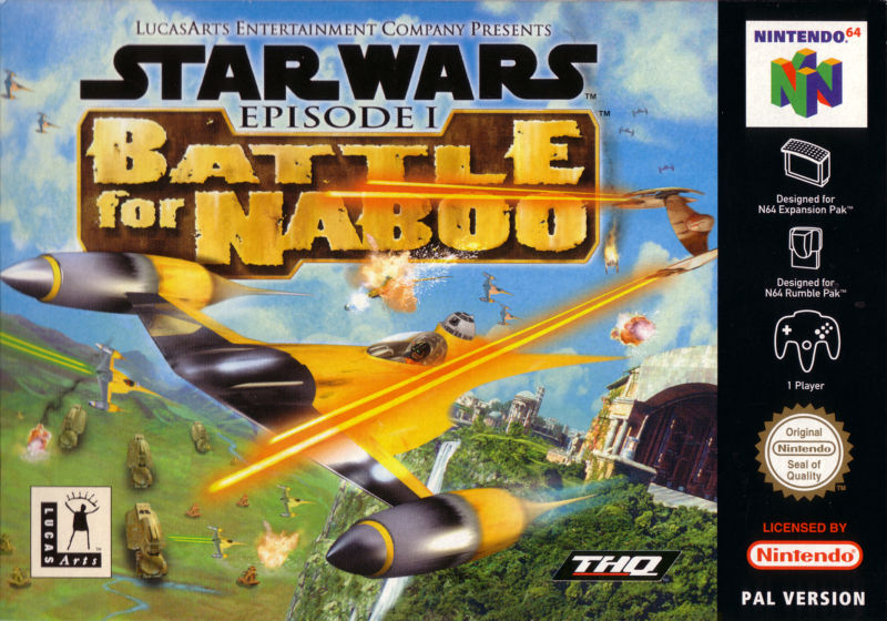 Front cover of Star Wars: Episode I - Battle for Naboo for Nintendo 64