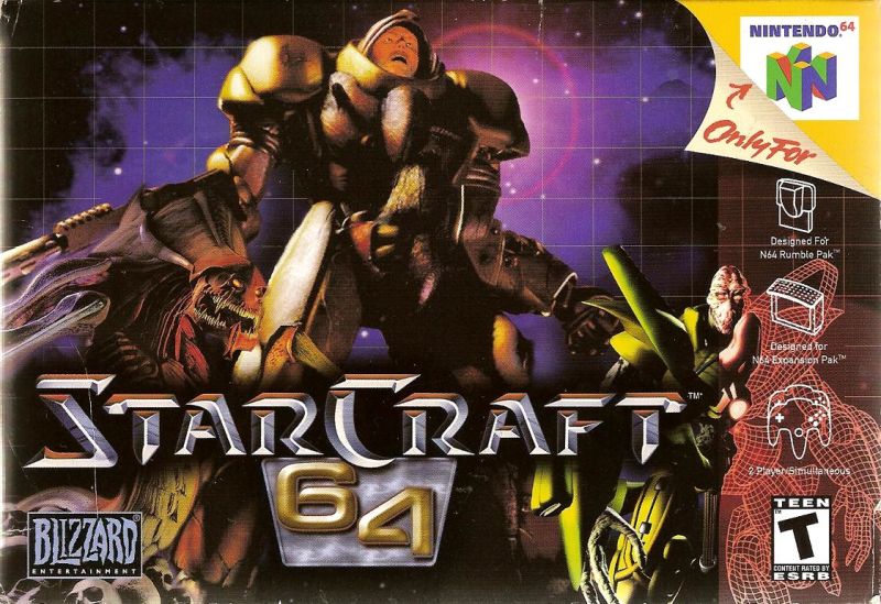Front cover of StarCraft 64  for Nintendo 64