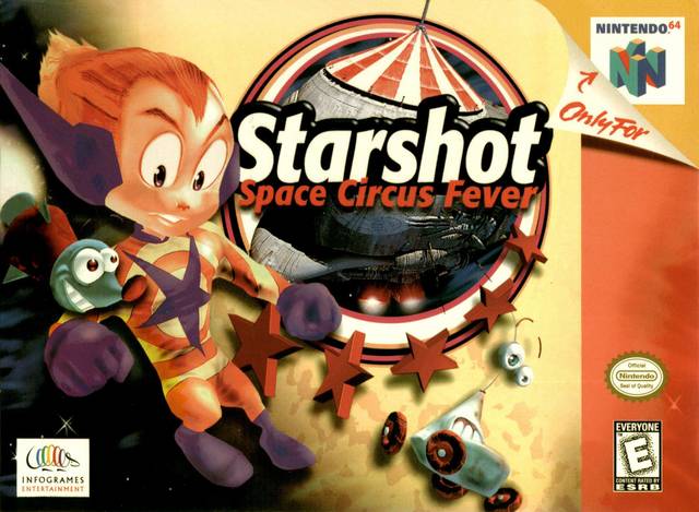 Front cover of Starshot: Space Circus Fever for Nintendo 64
