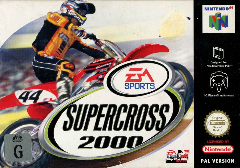Front cover of Supercross 2000 for Nintendo 64