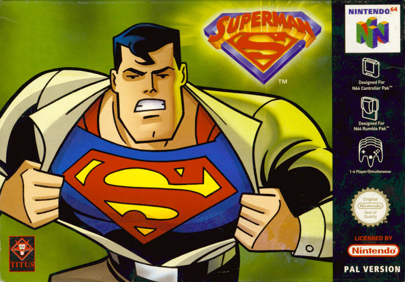 Front cover of Superman for Nintendo 64