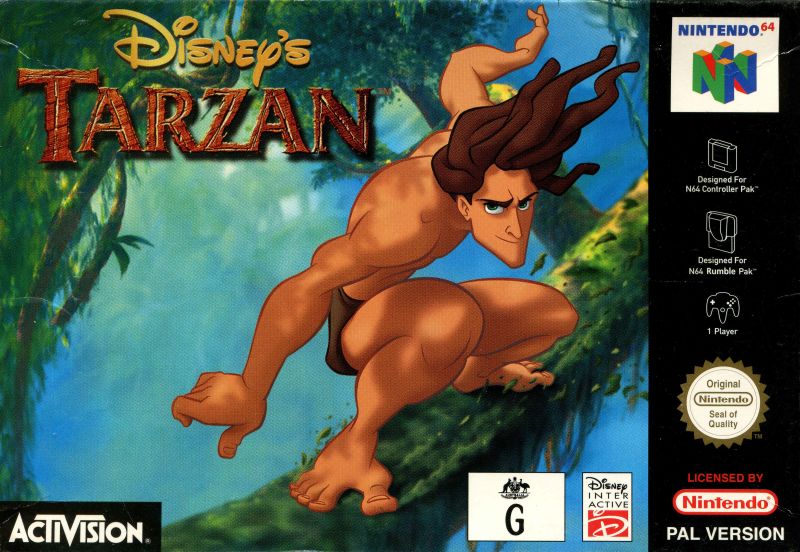 Front cover of Disney's Tarzan for Nintendo 64