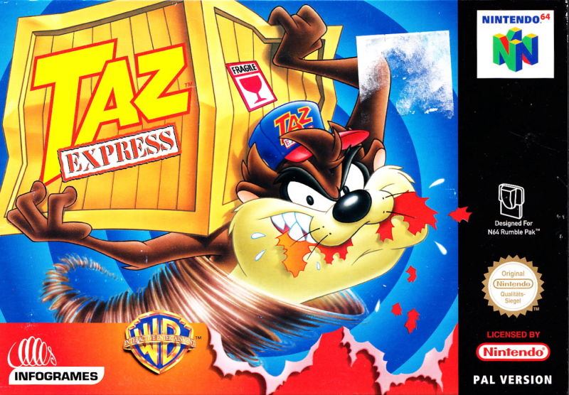 Front cover of Taz Express for Nintendo 64