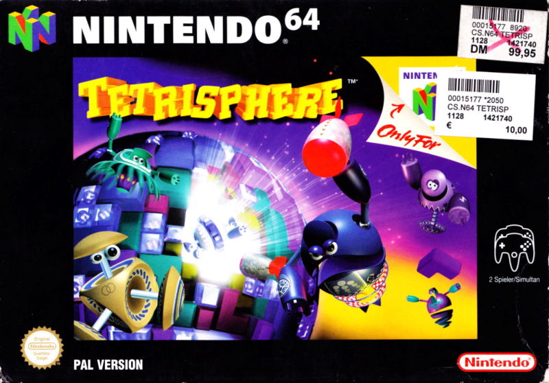 Front cover of Tetrisphere for Nintendo 64