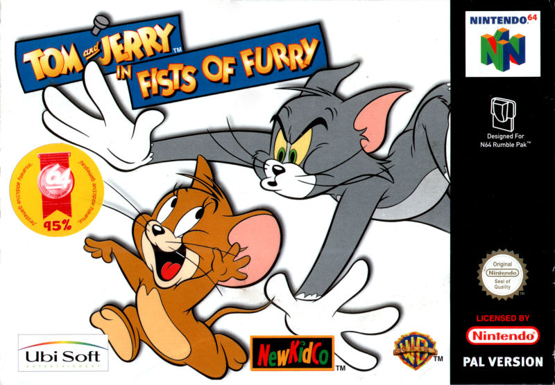 Front cover of Tom and Jerry in Fists of Furry for Nintendo 64
