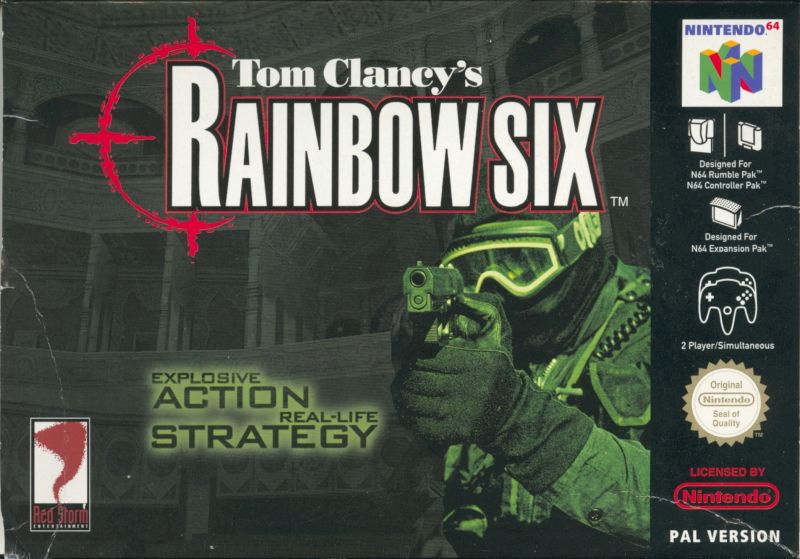 Front cover of Tom Clancy's Rainbow Six for Nintendo 64