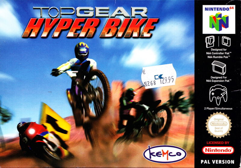 Front cover of Top Gear Hyper-Bike for Nintendo 64