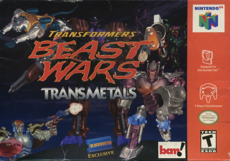 Front cover of Transformers: Beast Wars Transmetals for Nintendo 64