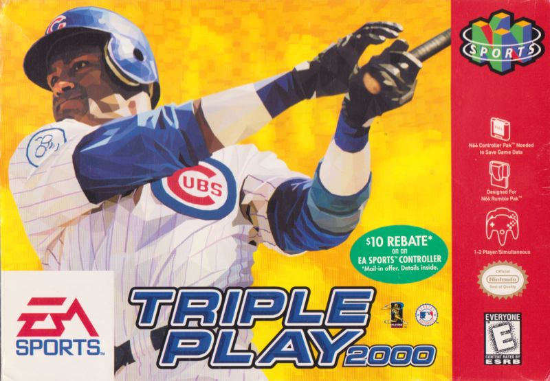 Front cover of Triple Play 2000 for Nintendo 64