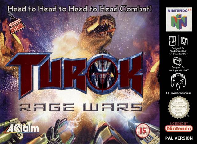 Front cover of Turok: Rage Wars for Nintendo 64