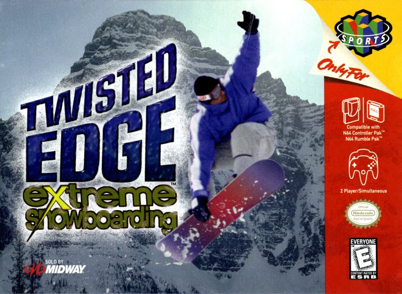Front cover of Twisted Edge: Extreme Snowboarding for Nintendo 64