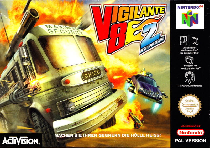 Front cover of Vigilante 8: 2nd Offense for Nintendo 64