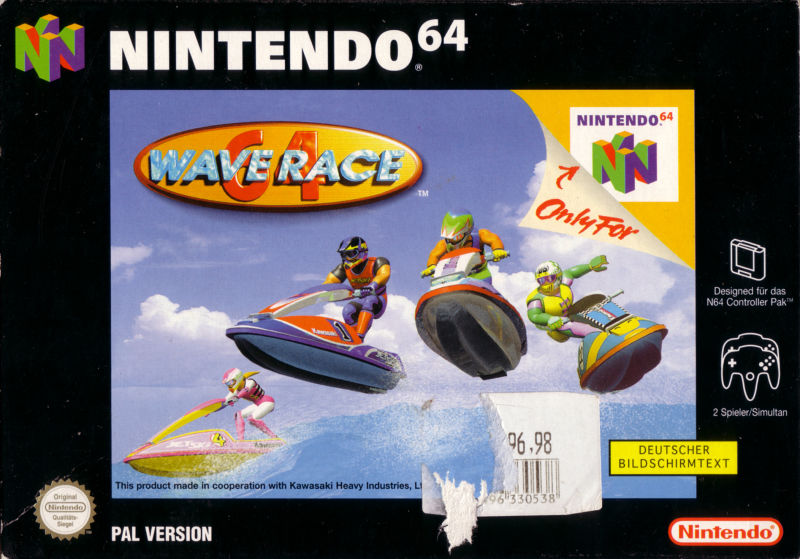Front cover of Wave Race 64: Kawasaki Jet Ski for Nintendo 64