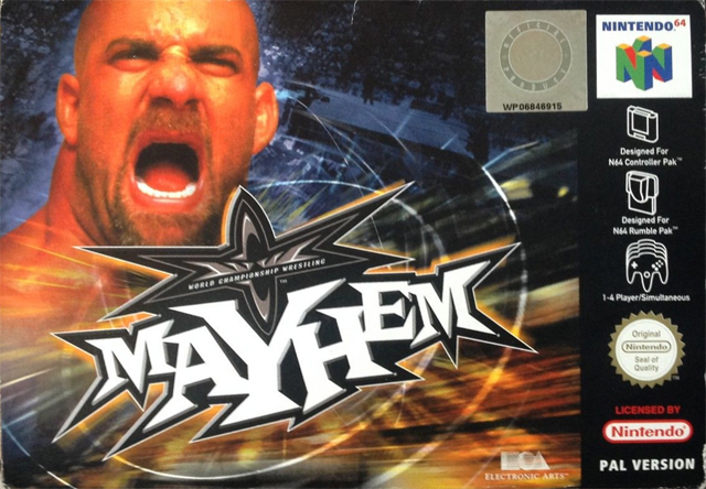 Front cover of WCW Mayhem for Nintendo 64