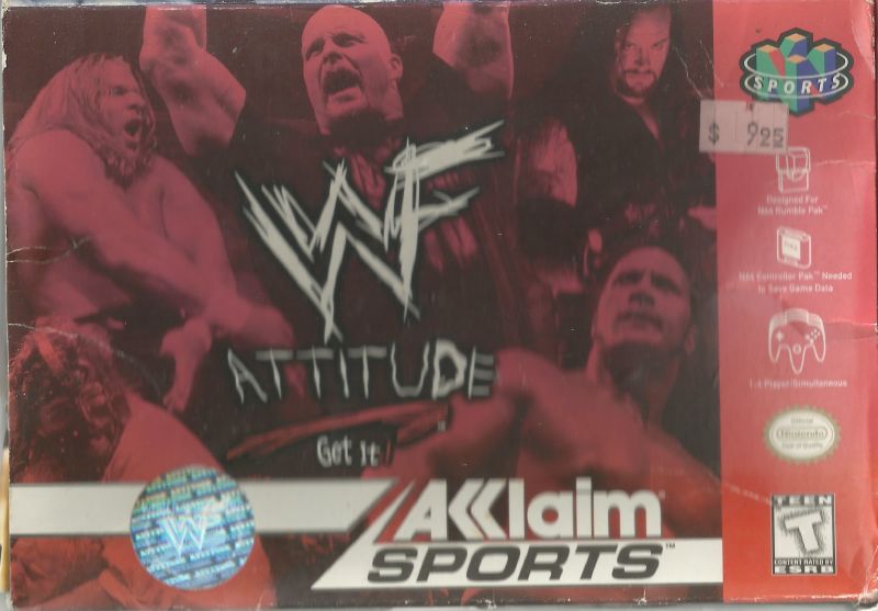 Front cover of WWF Attitude for Nintendo 64