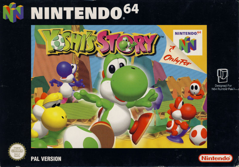 Front cover of Yoshi's Story for Nintendo 64