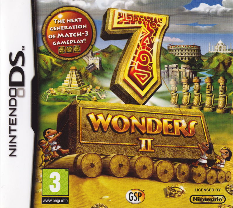 Front cover of 7 Wonders II for Nintendo DS