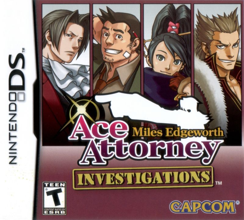 Front cover of Ace Attorney Investigations: Miles Edgeworth for Nintendo DS