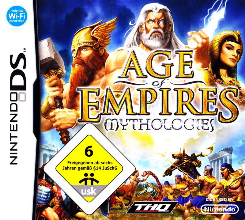 Front cover of Age of Empires: Mythologies for Nintendo DS