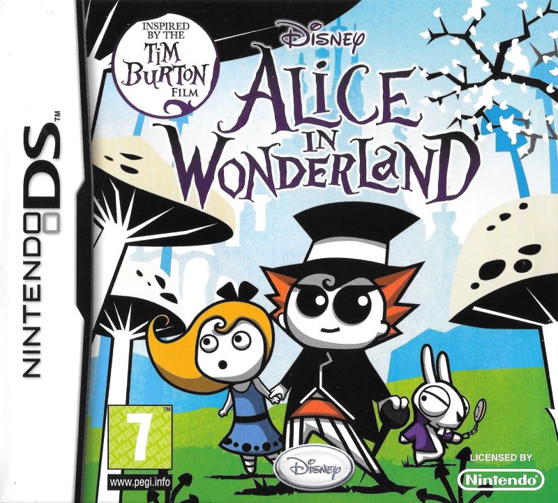Front cover of Disney Alice in Wonderland for Nintendo DS