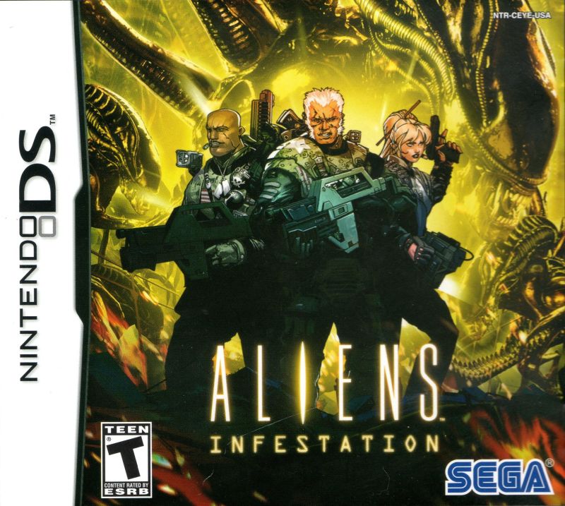 Front cover of Aliens: Infestation for Nintendo DS