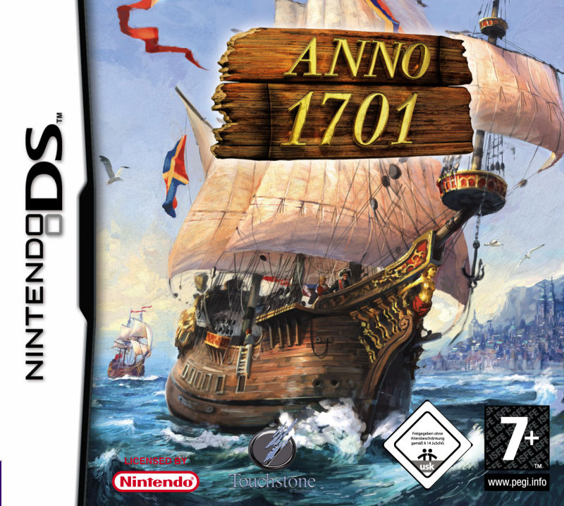 Front cover of Anno 1701: Dawn of Discovery for Nintendo DS