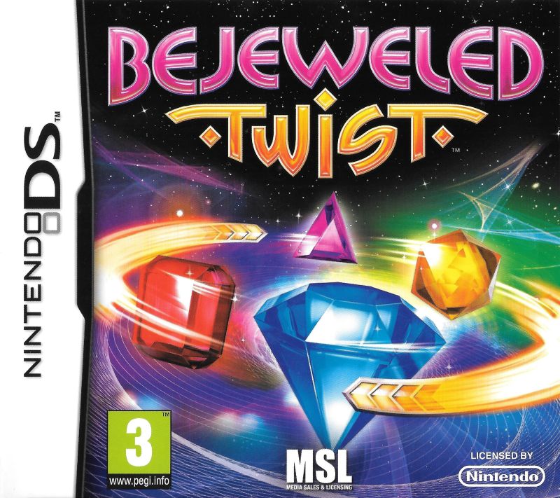 Front cover of Bejeweled: Twist for Nintendo DS