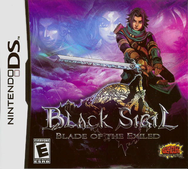 Front cover of Black Sigil: Blade of the Exiled for Nintendo DS