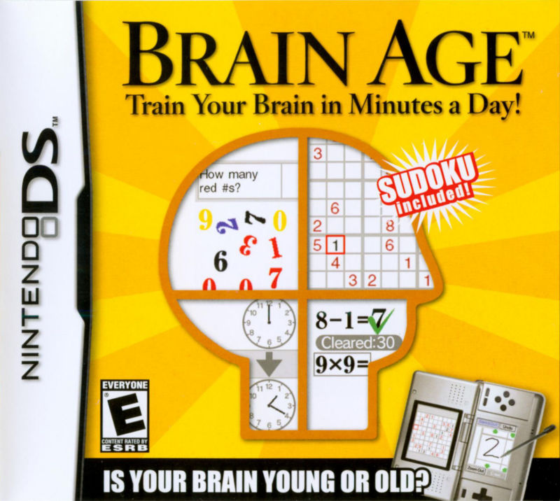 Front cover of Brain Age: Train Your Brain in Minutes a Day! for Nintendo DS