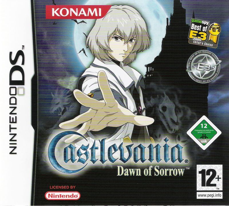 Front cover of Castlevania: Dawn of Sorrow for Nintendo DS