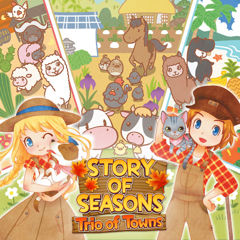 Front cover of Story of Seasons: Trio of Towns for Nintendo 3DS