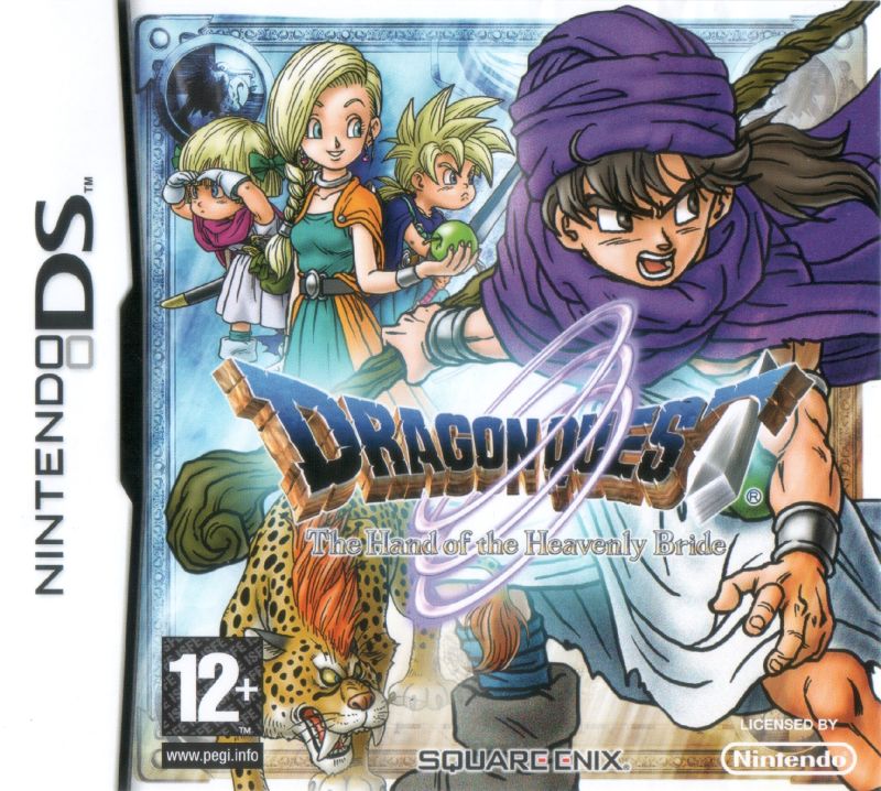 Front cover of Dragon Quest V: Hand of the Heavenly Bride for Nintendo DS