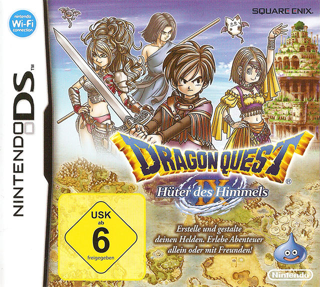 Front cover of Dragon Quest IX: Sentinels of the Starry Skies for Nintendo DS