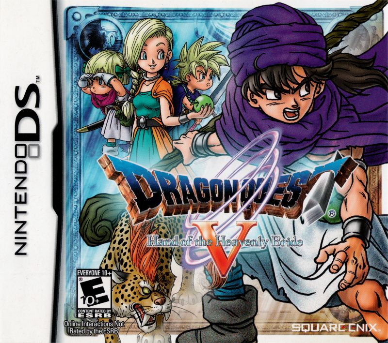 Front cover of Dragon Quest V: Hand of the Heavenly Bride for Nintendo DS