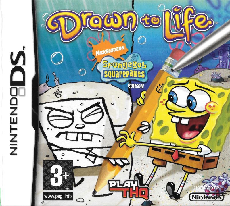 Front cover of Drawn to Life: SpongeBob SquarePants Edition for Nintendo DS