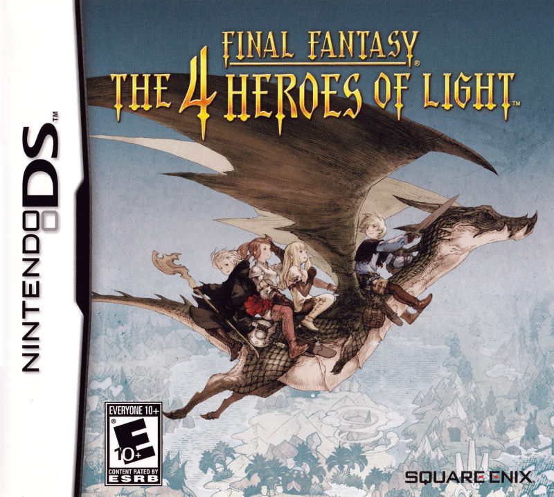 Front cover of Final Fantasy: The 4 Heroes of Light for Nintendo DS