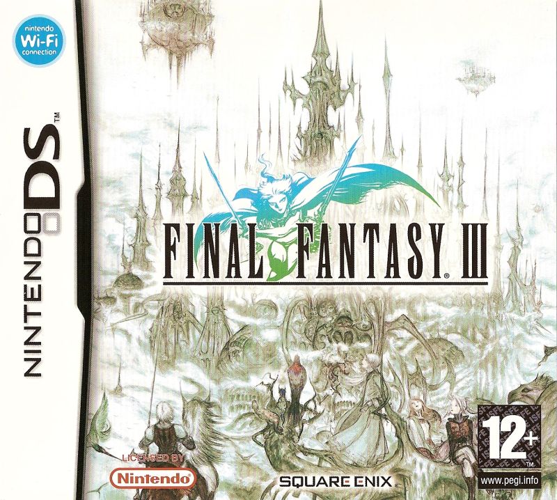 Front cover of Final Fantasy III for Nintendo DS