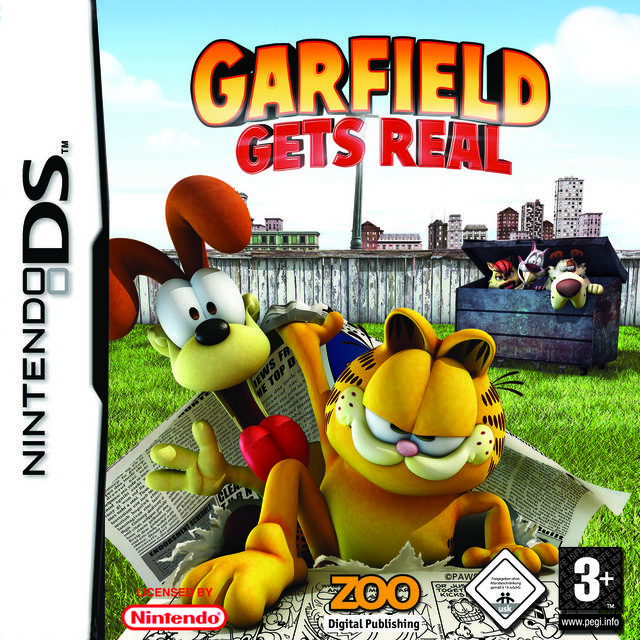 Front cover of Garfield Gets Real for Nintendo DS