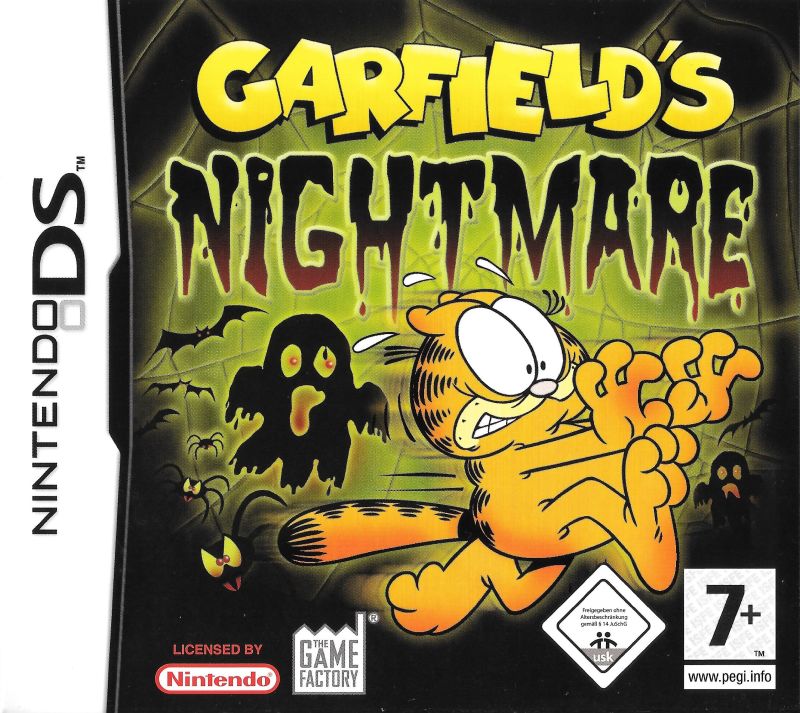 Front cover of Garfield's Nightmare for Nintendo DS