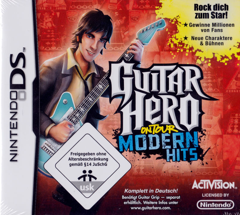 Front cover of Guitar Hero: On Tour - Modern Hits for Nintendo DS