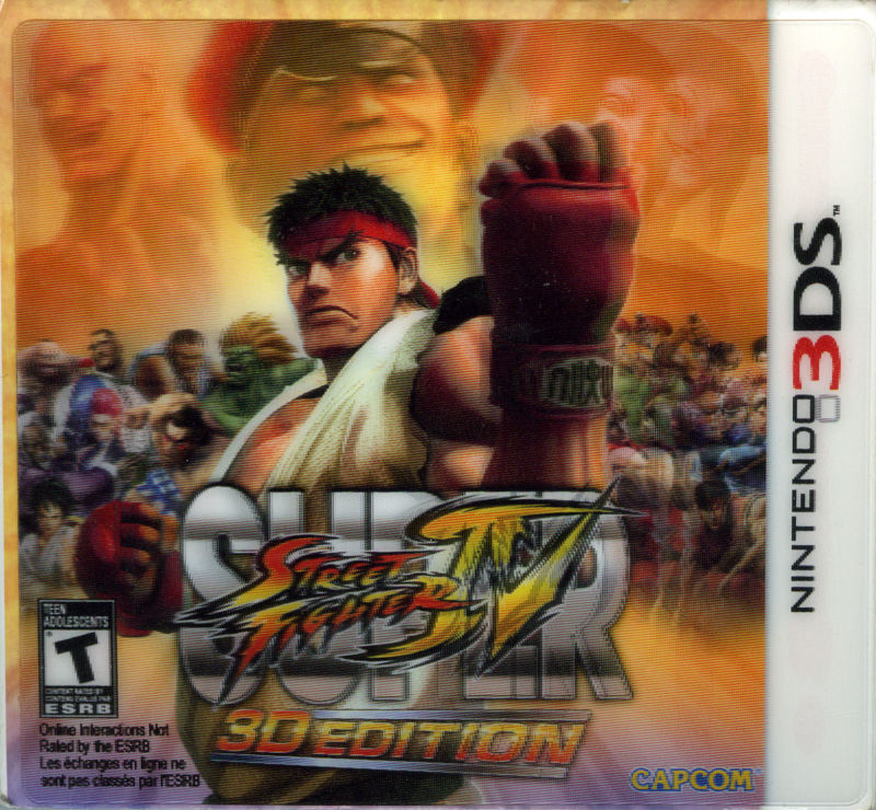 Front cover of Super Street Fighter IV for Nintendo 3DS