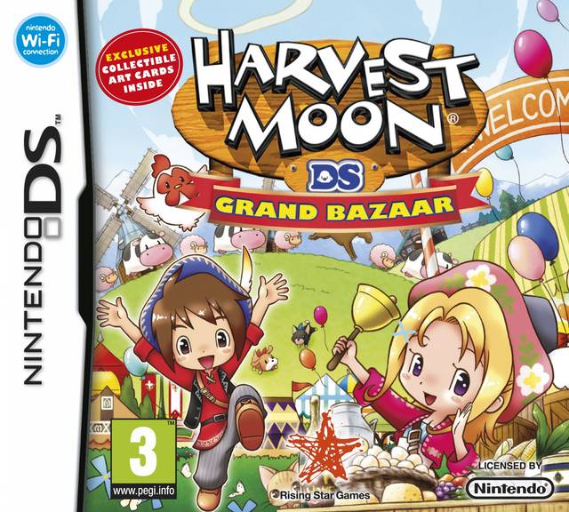 Front cover of Harvest Moon DS: Grand Bazaar for Nintendo DS