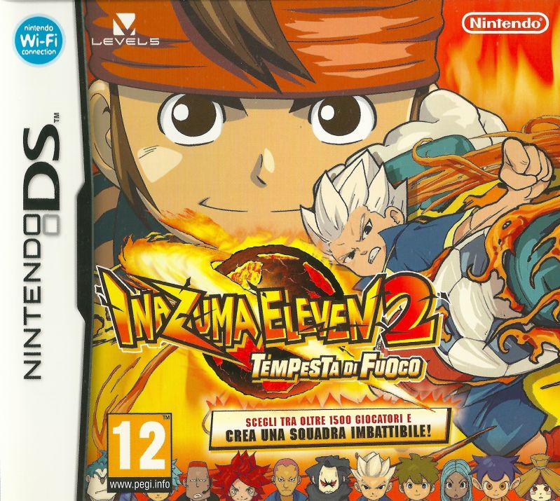 Front cover of Inazuma Eleven 2: Firestorm for Nintendo DS