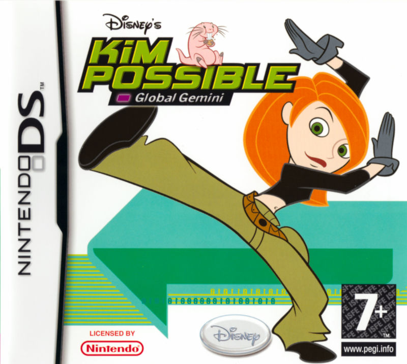 Front cover of Disney's Kim Possible: Global Gemini for Nintendo DS