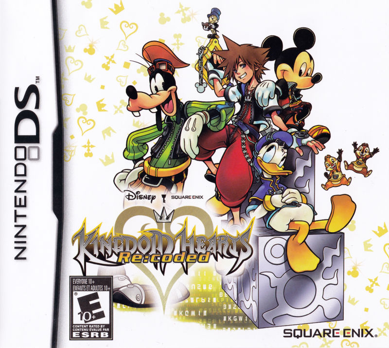 Front cover of Kingdom Hearts: Re:coded for Nintendo DS