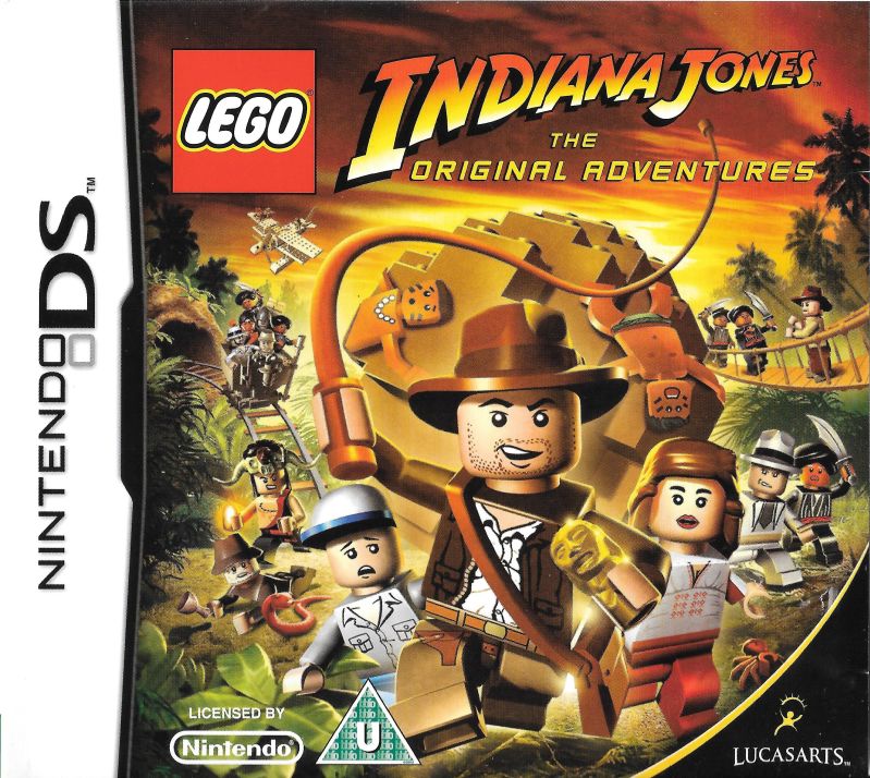 Front cover of LEGO Indiana Jones: The Original Adventures for Nintendo DS