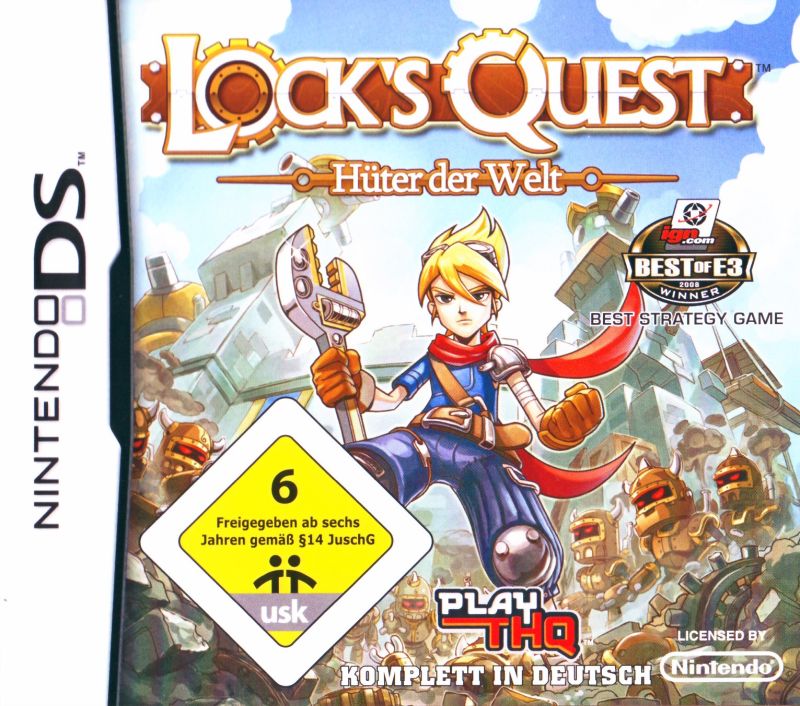 Front cover of Lock's Quest for Nintendo DS