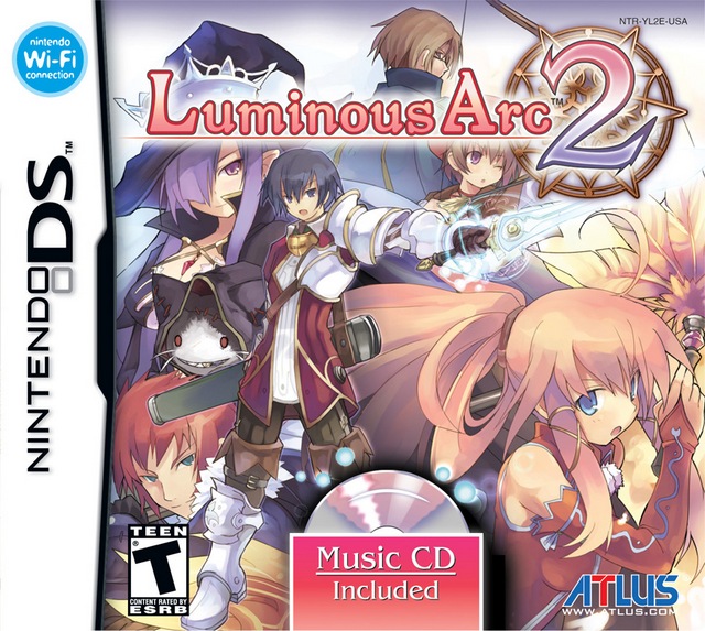 Front cover of Luminous Arc 2 for Nintendo DS