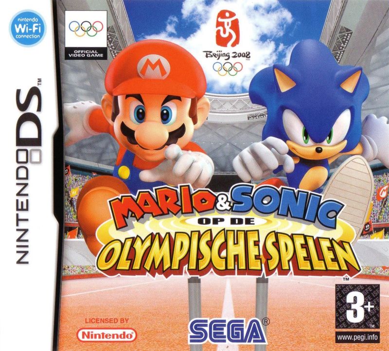 Front cover of Mario & Sonic at the Olympic Games for Nintendo DS